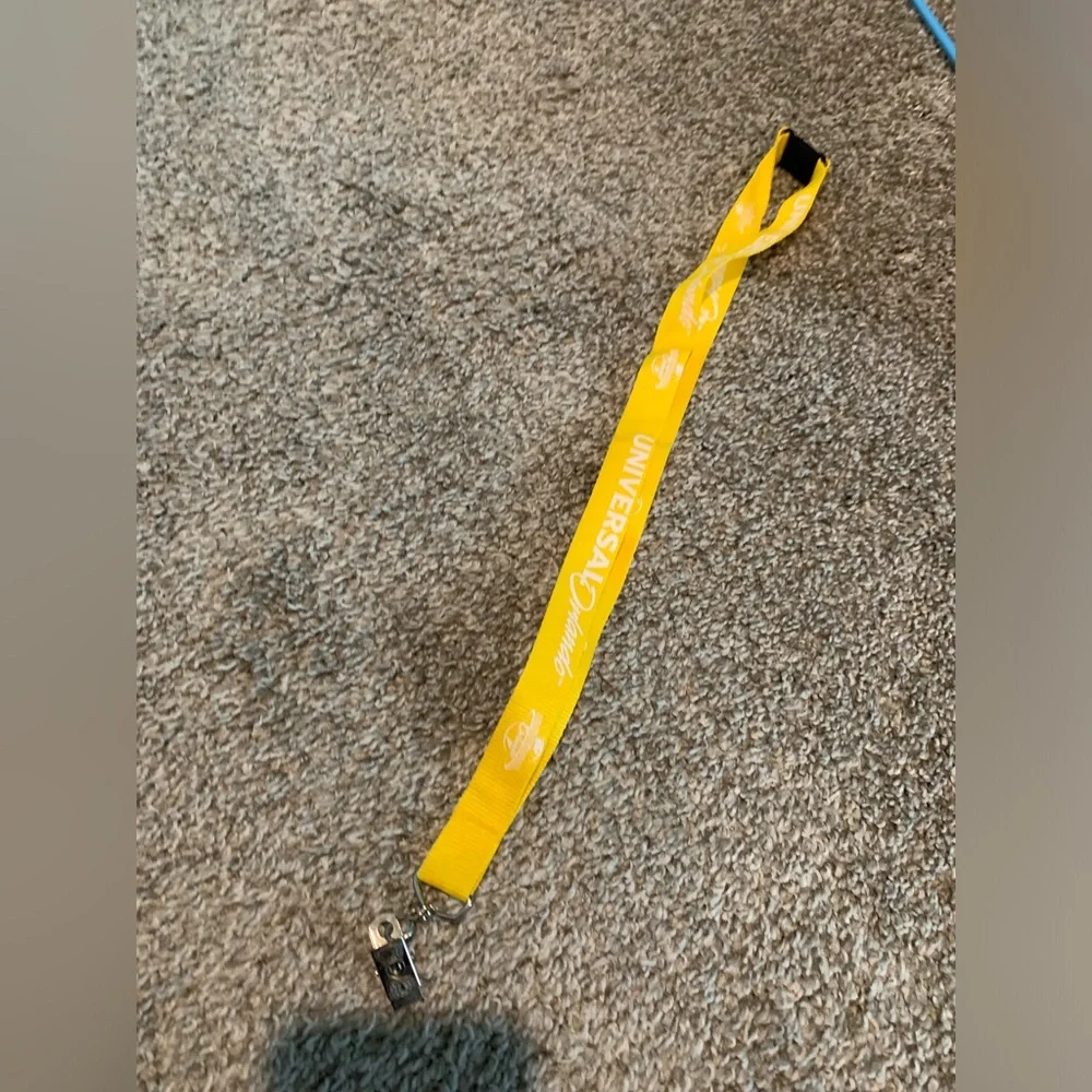 Universal Studios Yellow Lanyard EUC